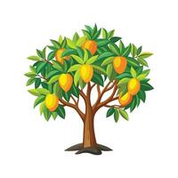 Stylish Mango Tree Artwork vector