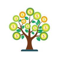 Money Tree Artistic Design vector