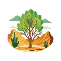 Palo Verde Tree Unique Artwork vector
