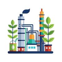 Elegant Pipe Plant Design Artwork vector