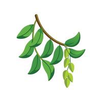 Creative String of Bananas Plant Design vector