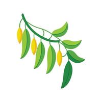 Stylish String of Bananas for Home Decor vector