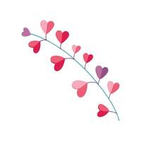 Stylish String of Hearts for Artistic Uses vector