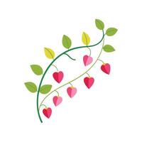 Charming String of Hearts for Nature Projects vector