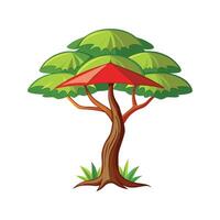 Elegant Umbrella Tree for Unique Aesthetics vector