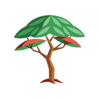 Artful Umbrella Tree for Home Aesthetics vector