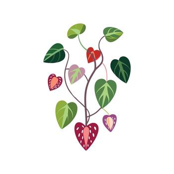 Exquisito cuerda de corazones para creativo utilizar vector