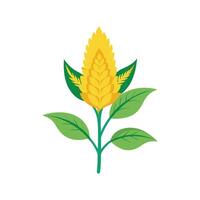 Charming Yellow Amaranth for Nature Art vector