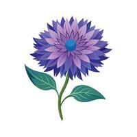Charming Bachelors Button Plant Design vector