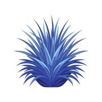 Artistic Representation of Blue Fescue vector