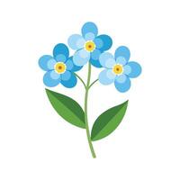 Stunning ForgetMeNot Design with Colorful Blooms vector