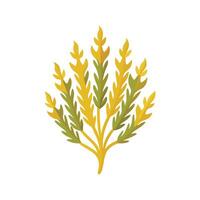 Elegant Golden Samphire Plant with Unique Blooms vector