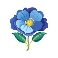 Charming Himalayan Blue Poppy with Striking Blooms vector