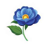 Charming Himalayan Blue Poppy Design vector