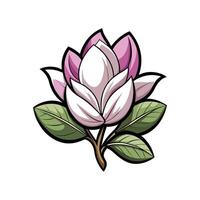 Magnolia Flower Design with Unique Features vector