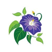 Luminous Moonflower Design for Unique Artwork vector