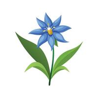 Vibrant Mountain Bluet for Artistic Creations vector