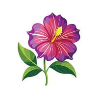 Elegant Salpiglossis for Stunning Floral Artwork vector