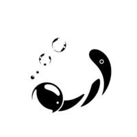 Abstract monochrome of water splash with bubbles and stylized elements, conveying flow and movement. vector