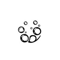 Monochrome bubble cluster, artistic composition of black and white, featuring various sized circular shapes, minimalist . vector