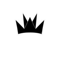 Bold Black Geometric Crown Against White, Simple Lines, Minimalist Style, Symbolic of Royalty, Power, and Authority, Emblem. vector