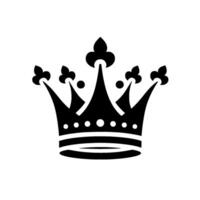 Black and White Royal Crown , Symbolizing Power, Royalty, and Elegance, with a Minimalist Approach vector