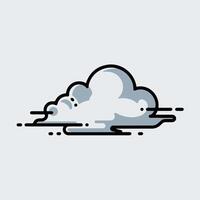 A cloud icon with a white background vector