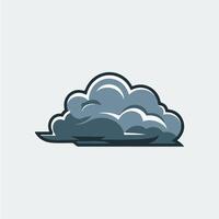 A cloud icon on a white background vector