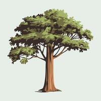 illustration of a tree on a light background vector