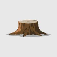 illustration of a tree stump vector
