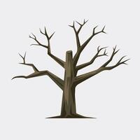 A tree with no leaves on it is shown vector