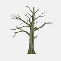A tree with no leaves on a white background vector