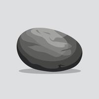 A stone on a white background vector
