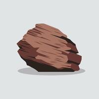 Stylized Boulder in a Clean and Modern Design vector