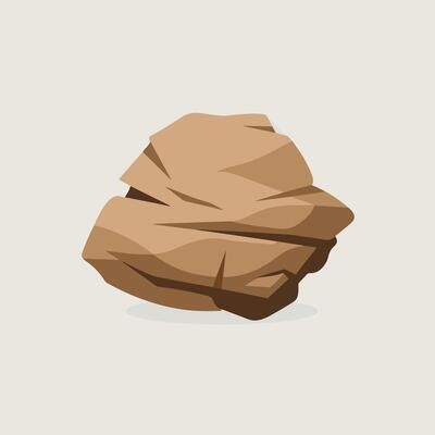 Serene Stone Icon Isolated on a Clean Canvas