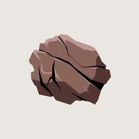 Flat-Style Stone with a Clean and Modern Look vector