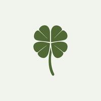 A four leaf clover is shown in a simple design vector