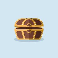 A chest icon with a lid open vector