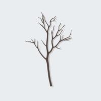 A tree with no leaves on it is shown vector