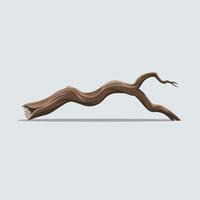 A cartoon tree branch with a long branch vector
