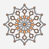 A circular design with a geometric pattern vector