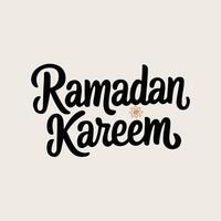 Ramadan kareem calligraphy design vector