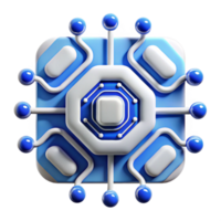 serene abstract Abstract Circuit Pattern Blue and White Isolated Element exclusive png
