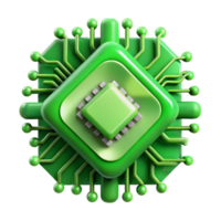 serene artistic Abstract Circuitry Background Green Color Cutout high quality png