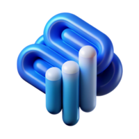 stunning abstract Abstract Data Stream Blue Hue Isolated Element 4K png