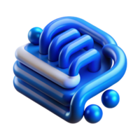 dramatic rustic Abstract Data Stream Blue Hue Isolated Element detailed png
