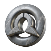 vibrant abstract Abstract Depression Symbol Grey Hues Transparent Background high quality png