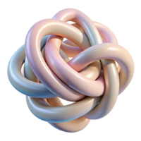 beautiful rustic Abstract Intertwined Lines Representing Connection with Soft Colors Transparent Background high resolution png