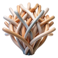 wonderful classic Abstract Interwoven Branches Representing Growth with Natural Colors Transparent Background detailed png