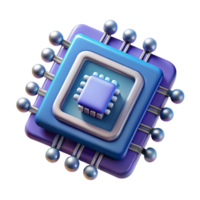 wonderful rustic Advanced Ai Chip with Quantum Computing Cutout high quality png